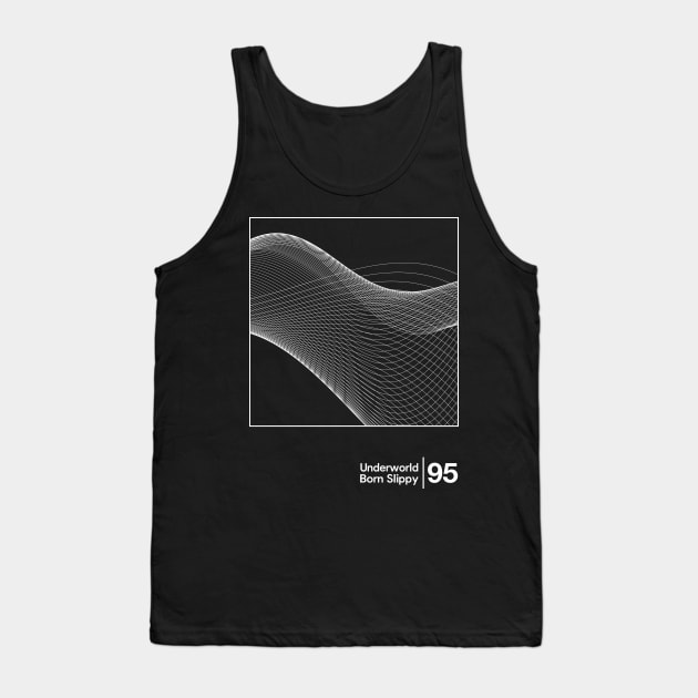 Underworld - Born Slippy / Minimal Style Graphic Artwork Design Tank Top by saudade